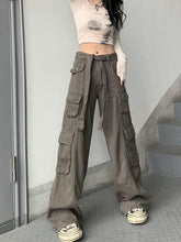 Pocket-Detail Vintage Cargo Jeans