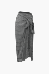 Printed Wrap Sarong Cover Up