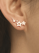 Simple Rhinestone Star Earrings