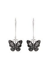 Skull Butterfly Earrings