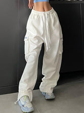 Street Multiple Pocket Bound Feet High Waist Sweatpants