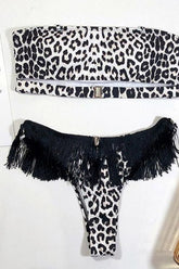 Tassel White Two Piece Set Beachwear