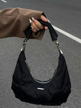 Vintage Black Velvet Shoulder Bag