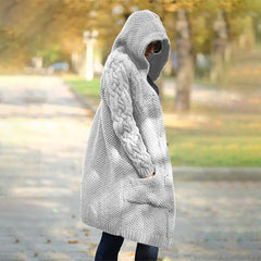 Cardigan Pocket Chunky Long Sleeve Sweater