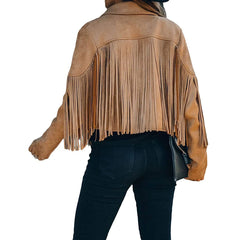 Chic Cropped Tassel Jacket