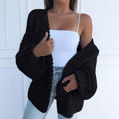 Fashion Cable Knit Cardigan