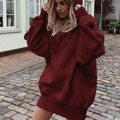 Hoodie Pullover Plain Front Pocket Oversized Hoodies Sweatshirts