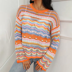 Jumper Cable Knit Pullover Sweater Long Sleeve