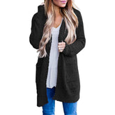 Long Sleeve Soft Chunky Knit Sweater Coat