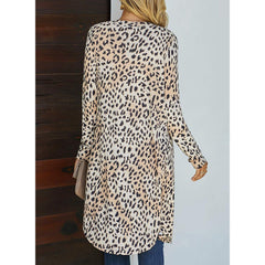 Open Front Printed Cardigans Sweaters Thin Coats Jackets Outerwear