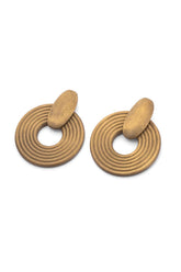 Wood Style Drop Earrings