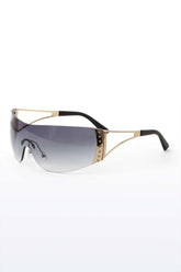 Wraparound Crystal-embellished Sunglasses