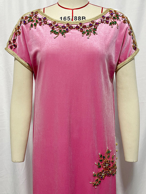 Vacation Loose Round-Neck Dress