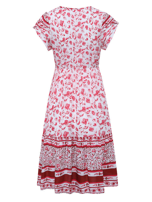 Bohemian Floral Mini Dress