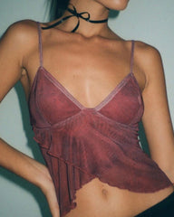 Sunset Mesh Cami Top