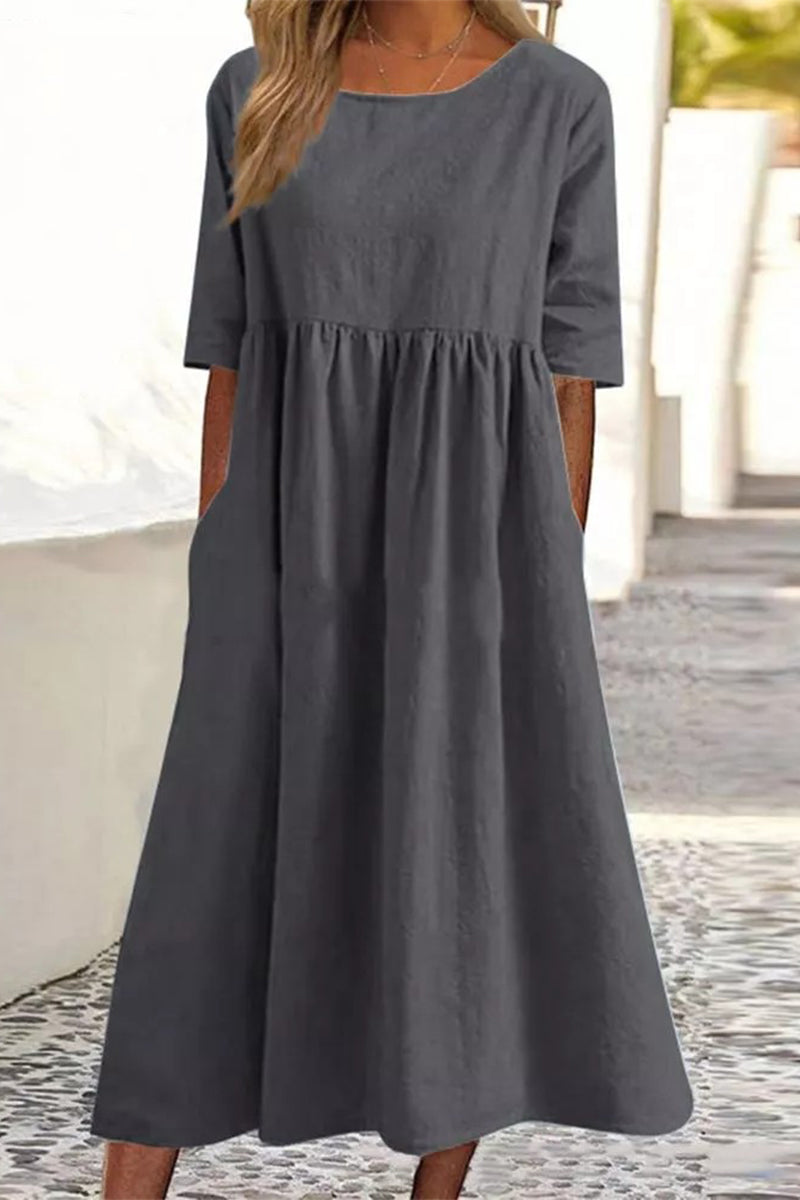 Women's Casual Cotton Dress(9 Colors)