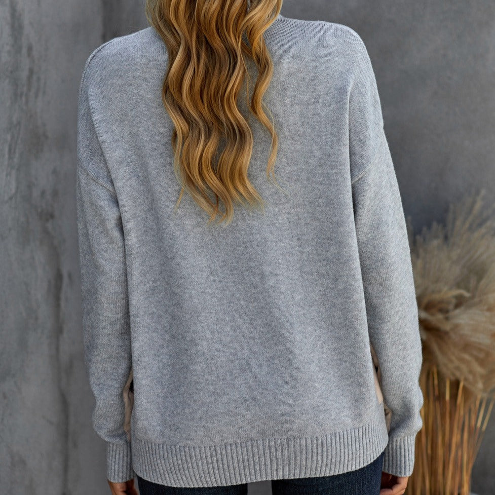 Zip Pocketed Cozy Sweater