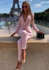 ALESSANDRA PINK PANTALON SUIT