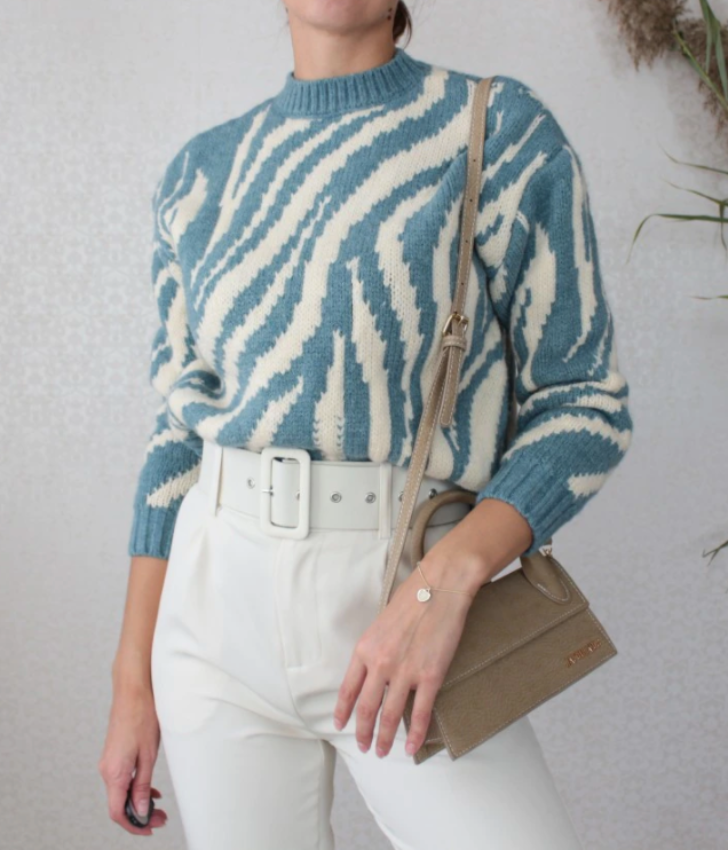 ADEL ZEBRA SWEATER