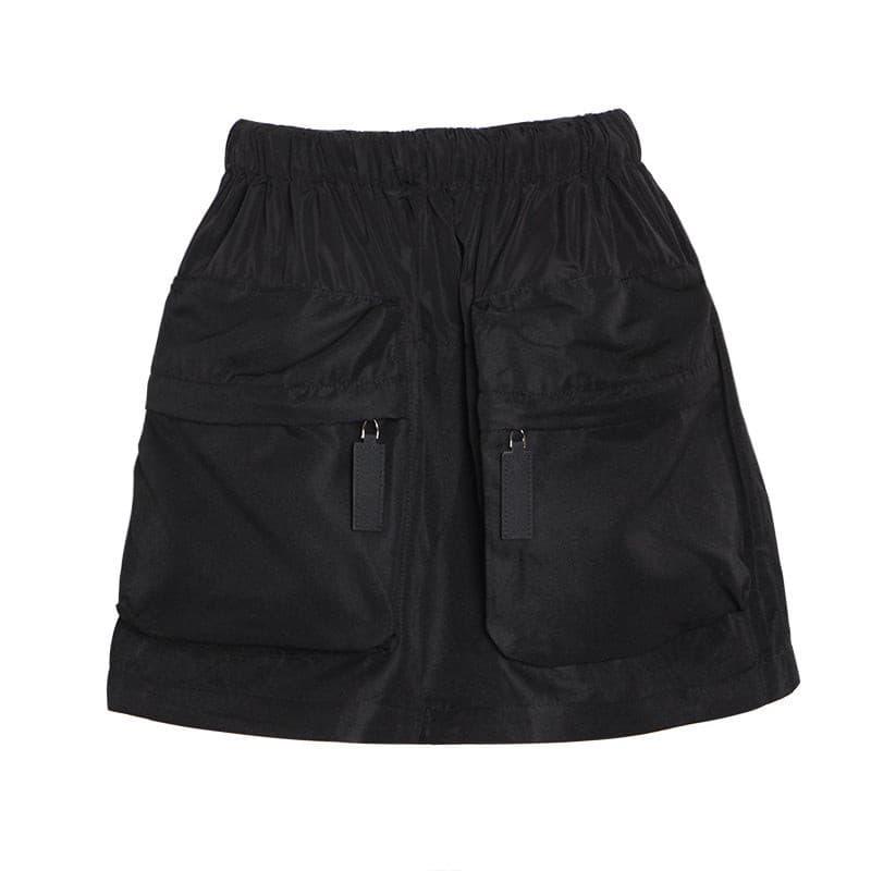 Casual elastic waist skirt