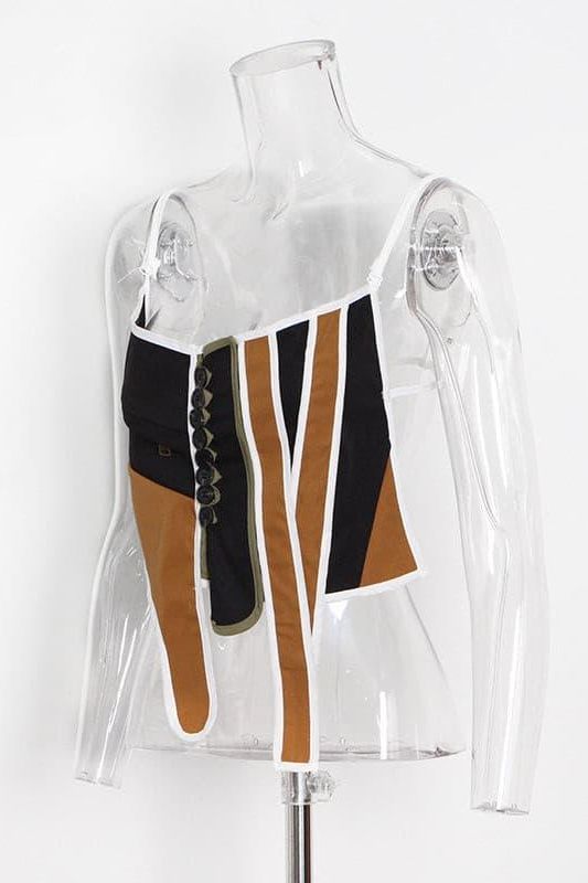 Street style design contrast color jacket