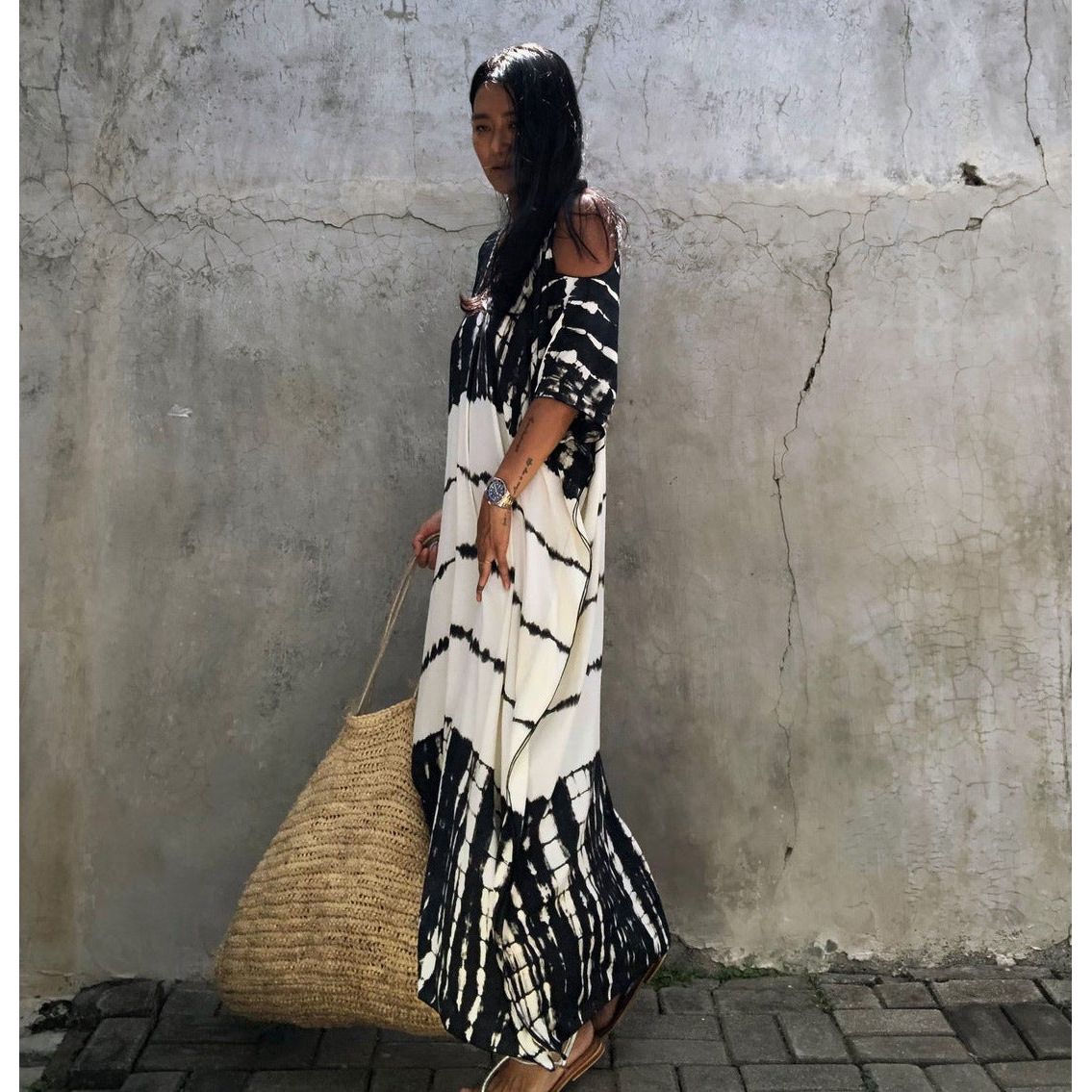 Long loose beach dress