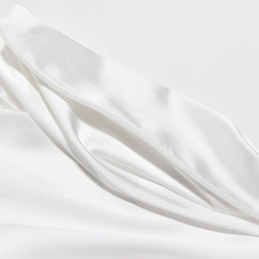 White Satin Elegan Skirt