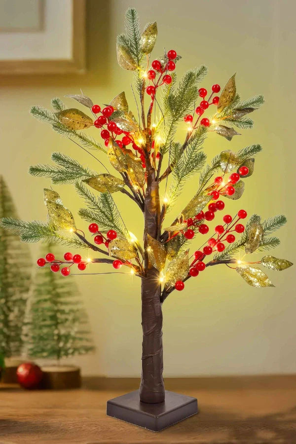 Festive Berry Pine Tree
