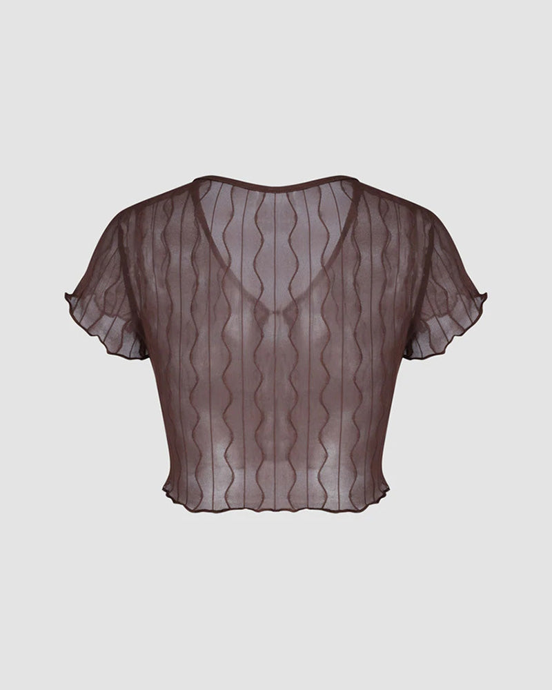 Vintage Esoteric Mesh Top