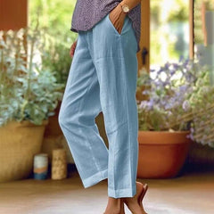 【Cotton And Linen】Casual Straight Trousers