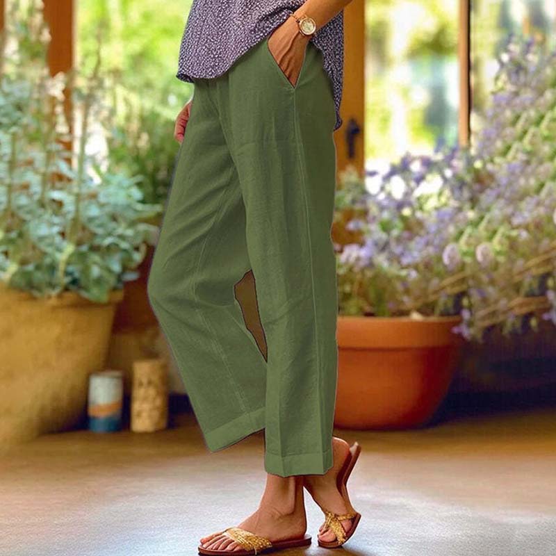 【Cotton And Linen】Casual Straight Trousers