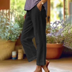 【Cotton And Linen】Casual Straight Trousers