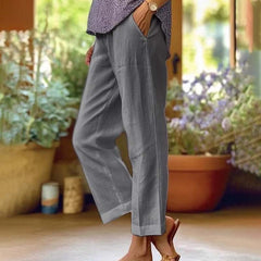 【Cotton And Linen】Casual Straight Trousers