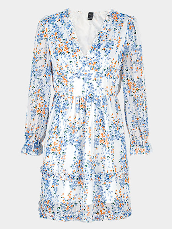 Bohemia A-Line Printing V-Neck Dress