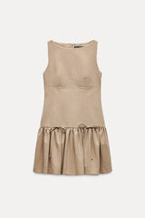 Florence Bow Ruffle Mini Dress