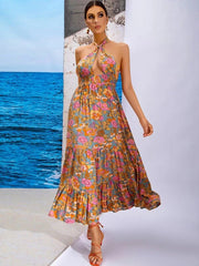 Bohemia A-Line Backless  Dress