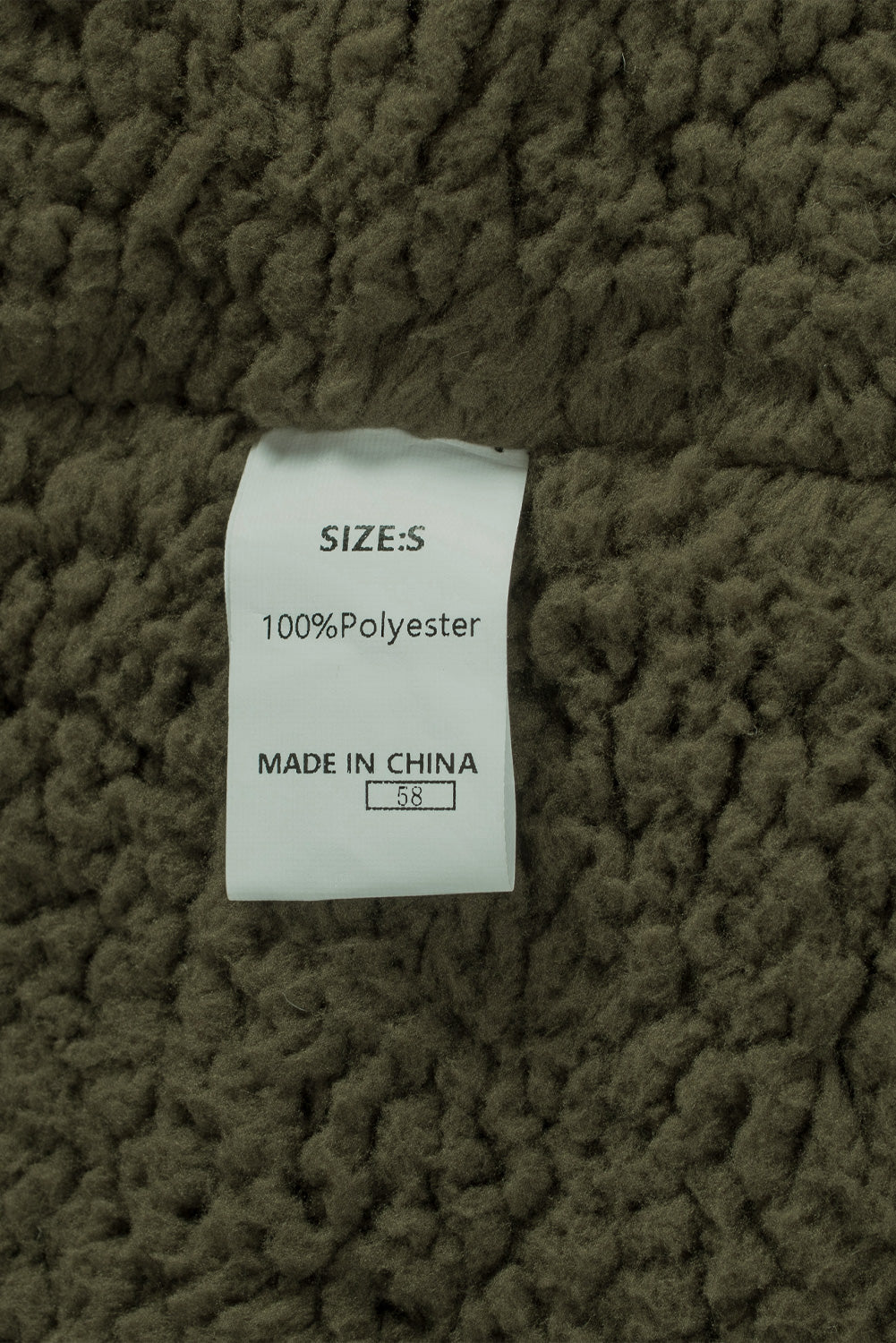 Green Corduroy Ribbed Shell Fleece Lining Jacket