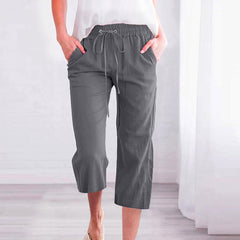 【Cotton And Linen】Solid Color Casual Pants