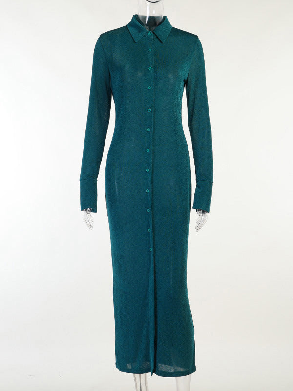 Vacation Wrap Buckle V-Neck Dress