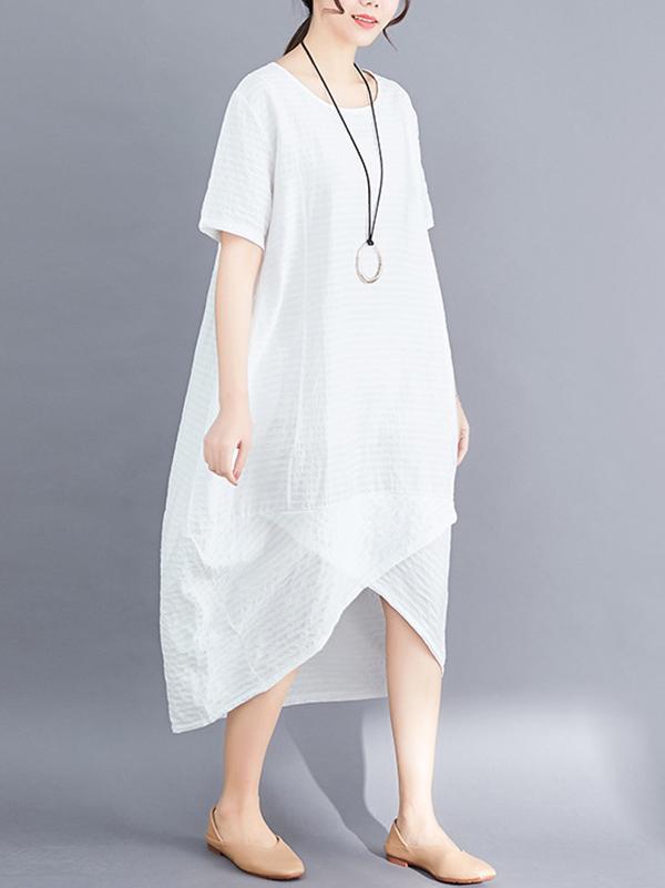 Casual Split-joint Midi Dress