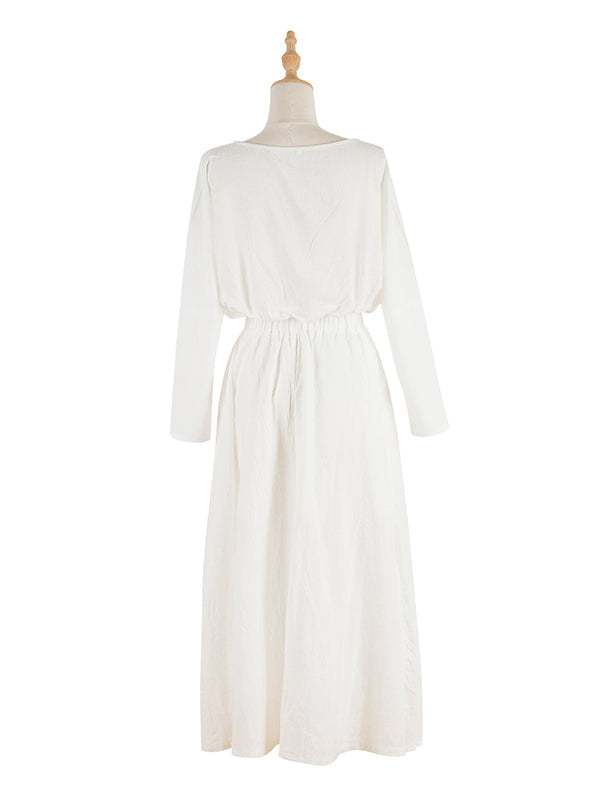 White Long Sleeves Suit