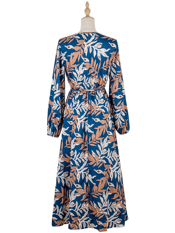 Bohemia A-Line Floral Round-Neck Dress