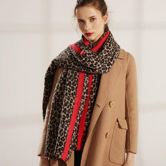 Leopard Print Shawl Scarf