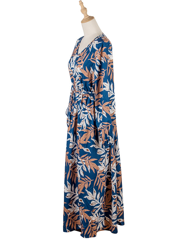 Bohemia A-Line Floral Round-Neck Dress
