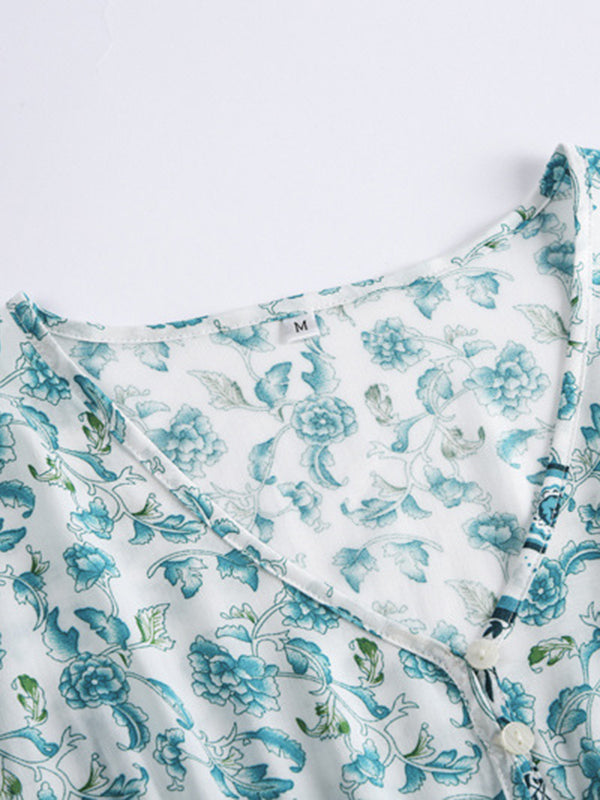 Bohemian Floral Mini Dress
