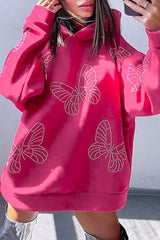 Butterfly Hot Drilling Hoodie