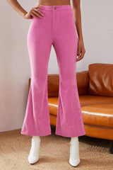 High Waist Flare Leg Pants