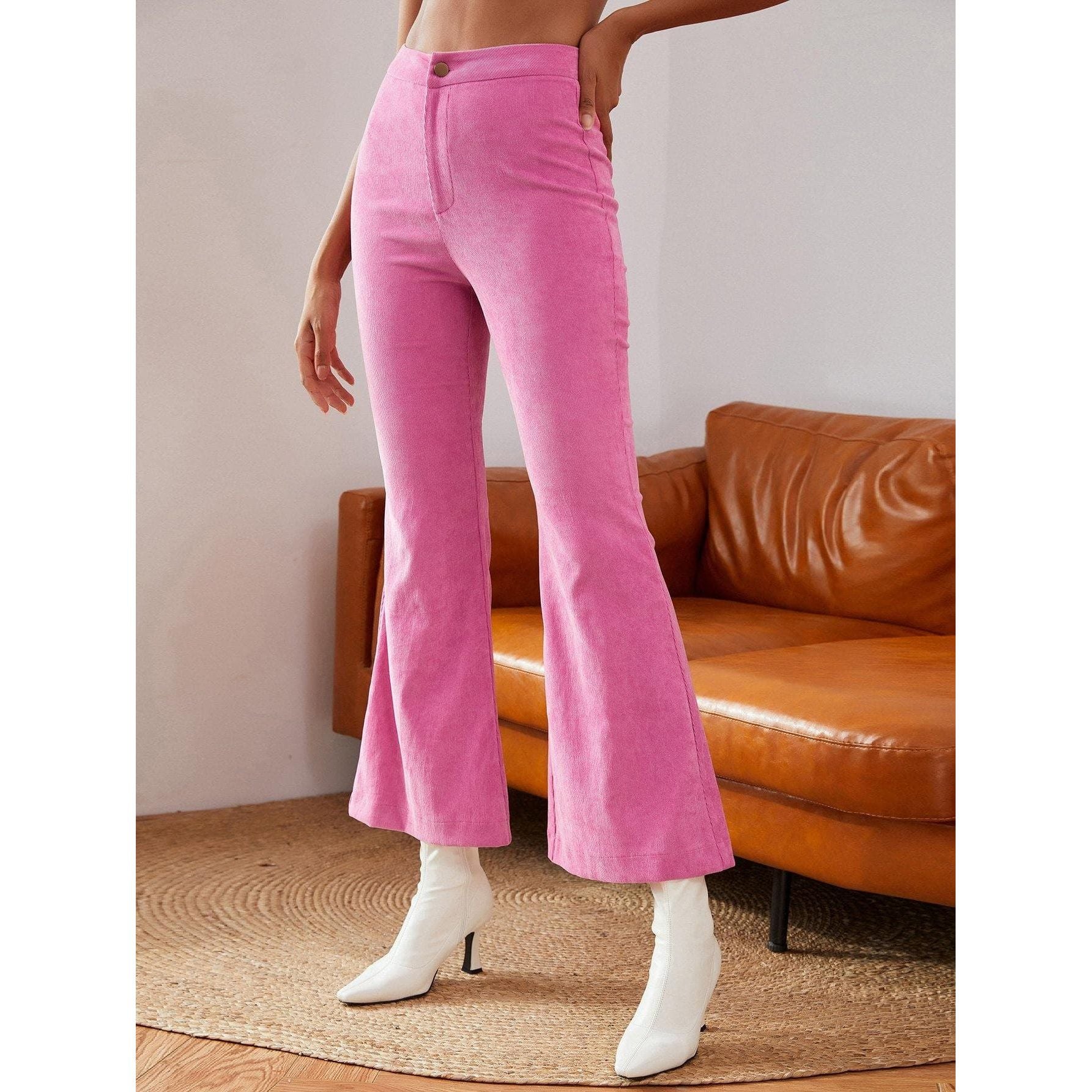 High Waist Flare Leg Pants