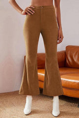 High Waist Flare Leg Pants
