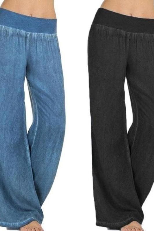 casual wide leg pants jeans
